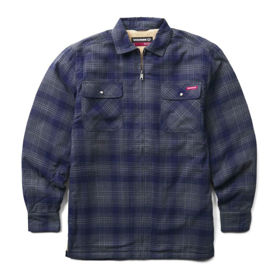 hastings sherpa bordée zip shirt-jac