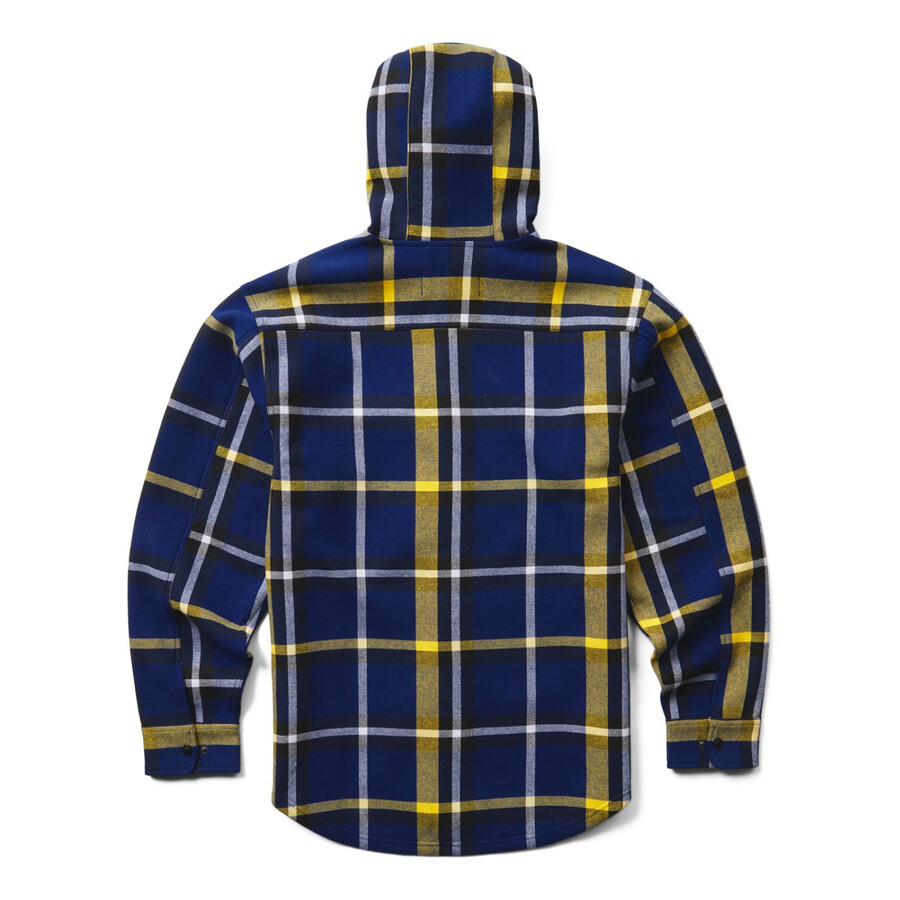 wolverine x de luniversité du michigan bucksaw chemise de flanelle à capuchon-jac