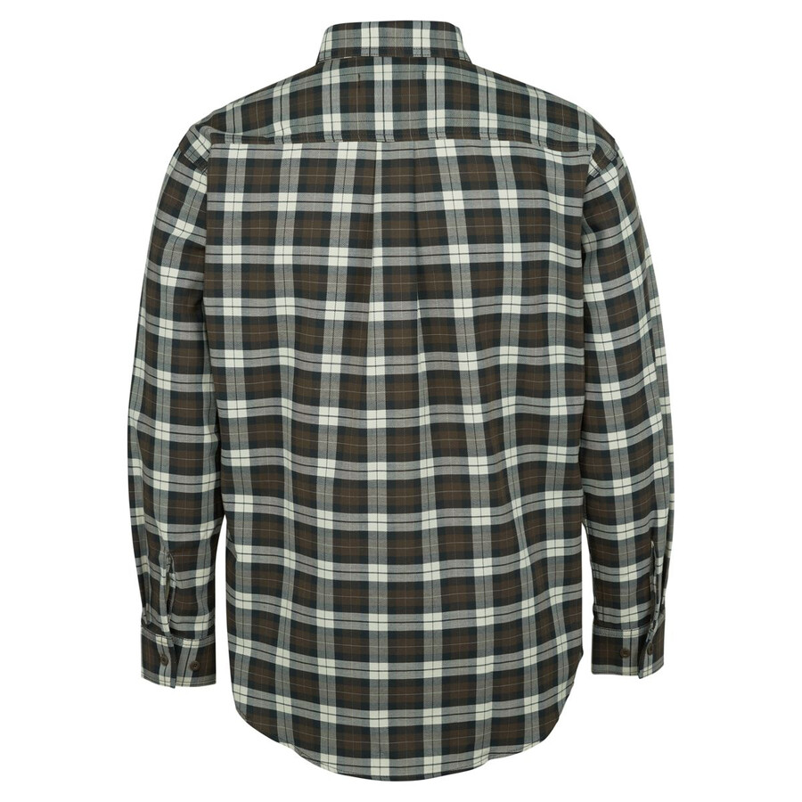 fr plaid à manches longues en twill shirt