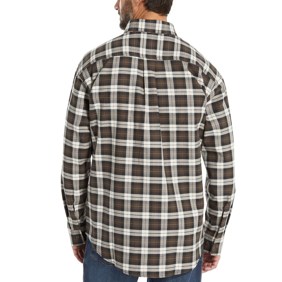 fr plaid à manches longues en twill shirt