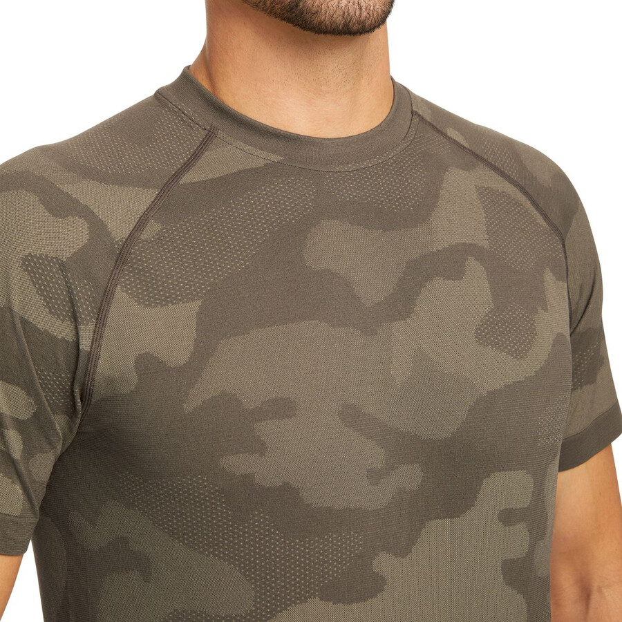 camo mesh crew neck maillot de corps