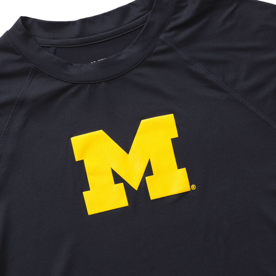 wolverine x vaillant université du michigan soleil-stop eco long sleeve tee