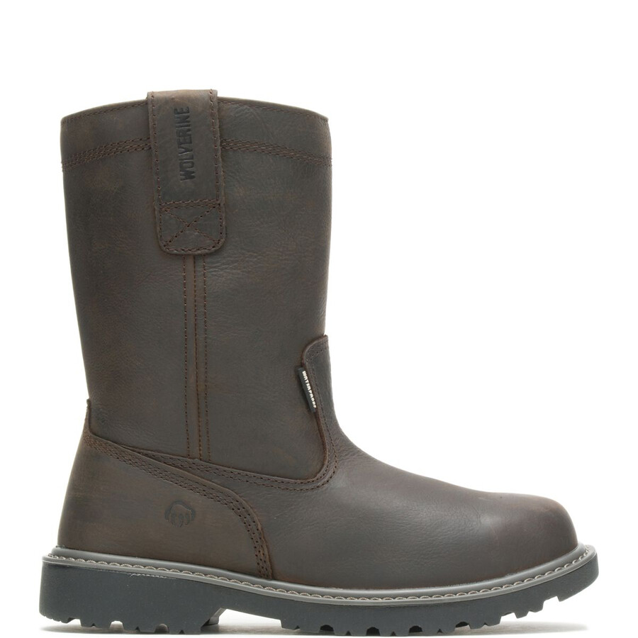 ouvrier de plancher imperméable À leau en acier-orteil 10 wellington