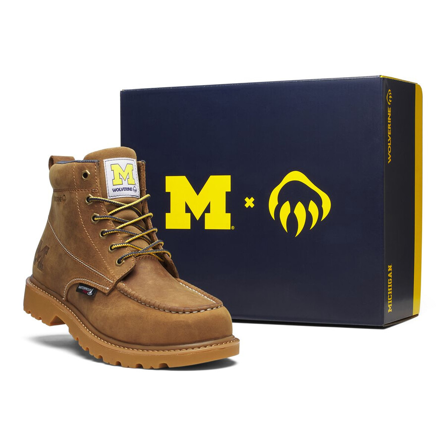 wolverine x vaillant université du michigan ouvrier de plancher moc toe travail de démarrage