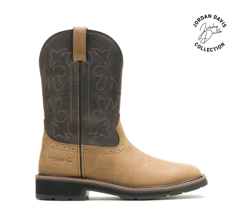 wolverine x jordan davis Éleveur fleur-de-lis soft-toe imperméable à leau de wellington