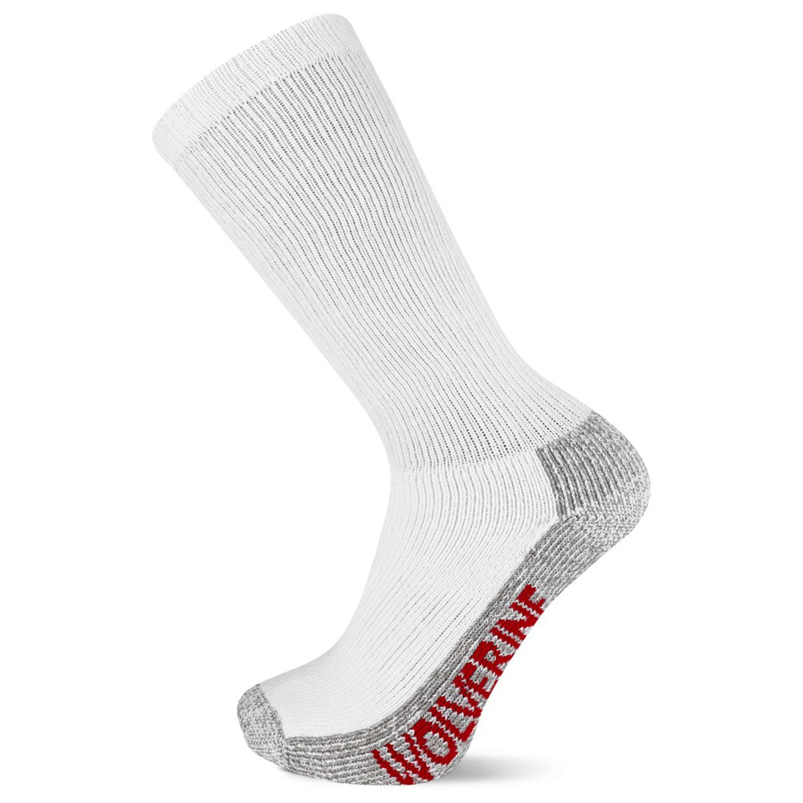 2-pk acier-orteil de coton sur-le-veau chaussette