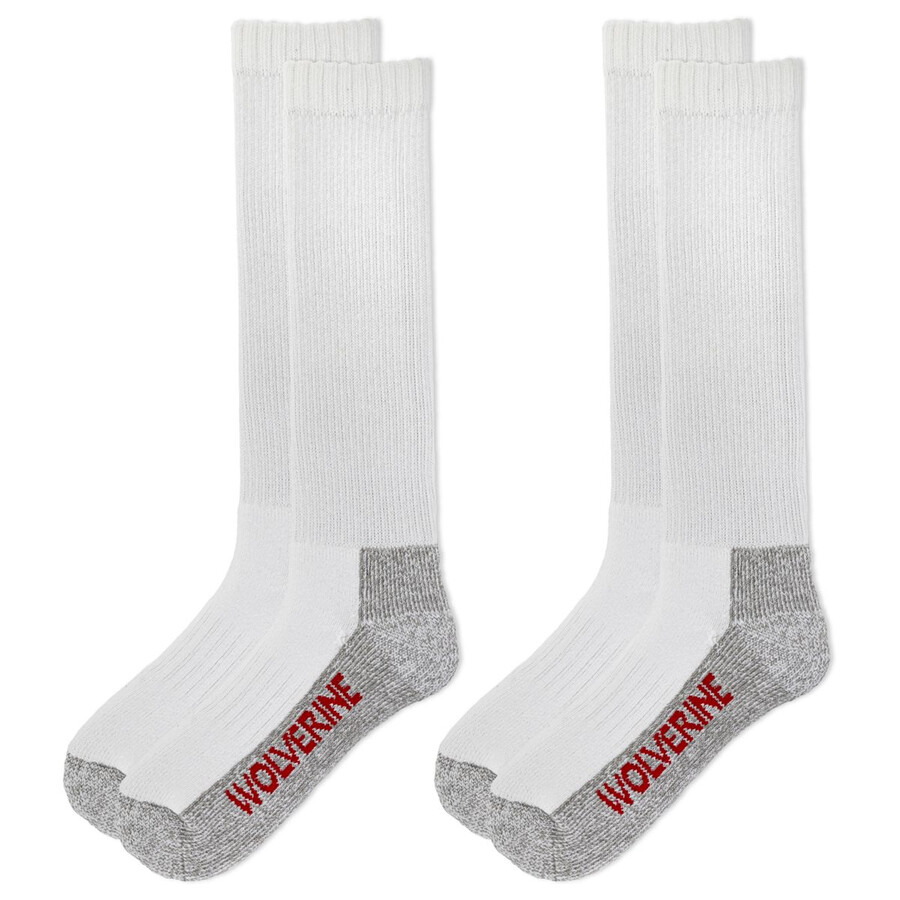 2-pk acier-orteil de coton sur-le-veau chaussette