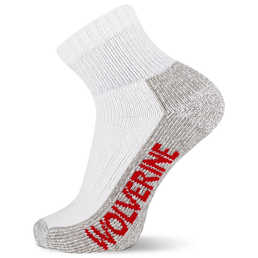2-pk acier-orteil coton quarter sock