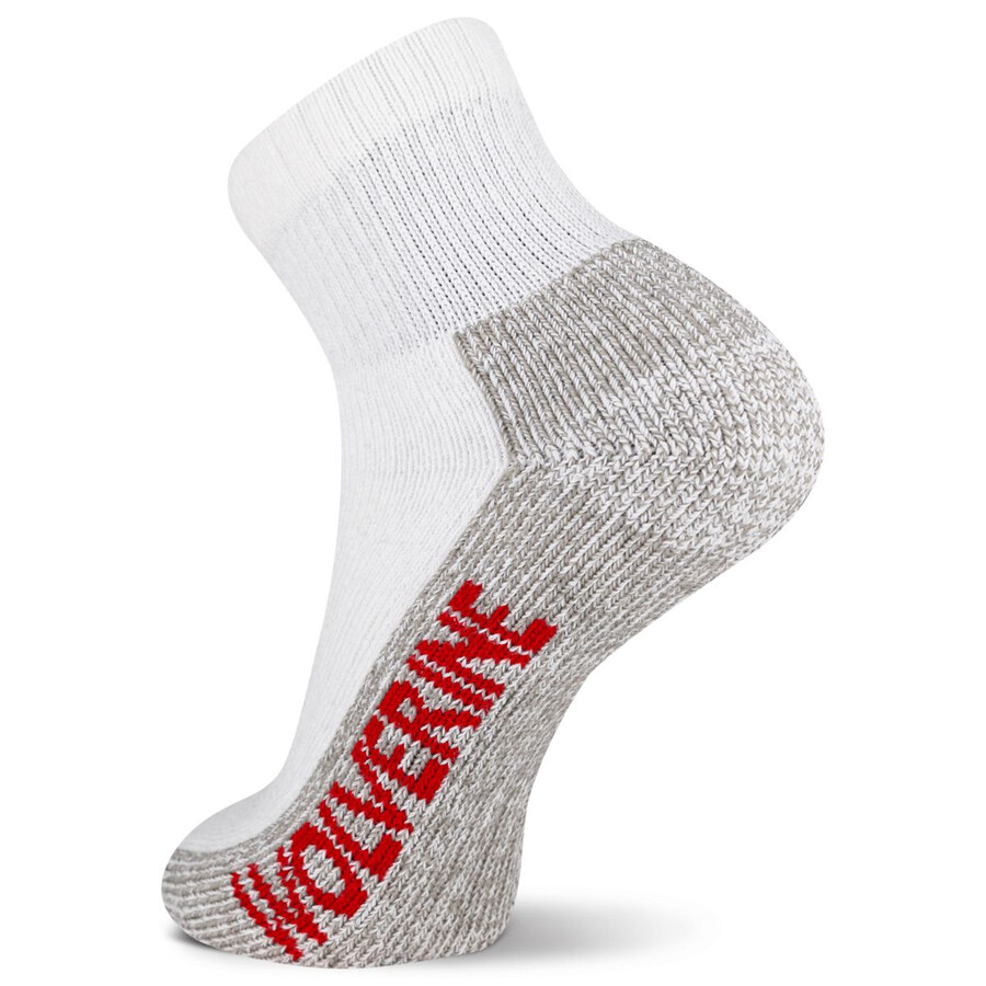 2-pk acier-orteil coton quarter sock